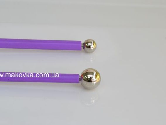 Стек з кульками 18 та 12 мм металевий з гумовим покриттям ручки