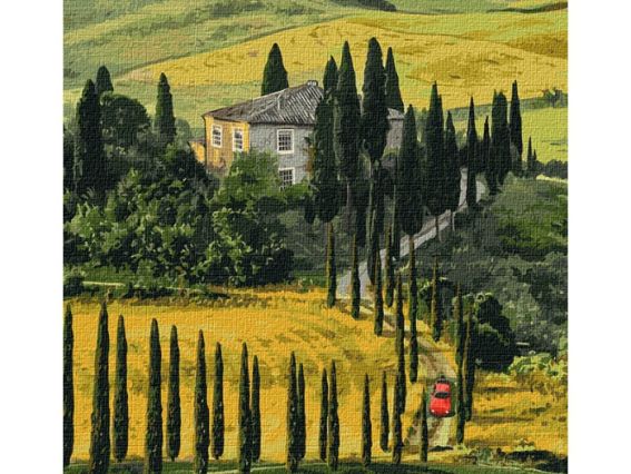 Ідейка Розпис за номерами КНО2297 Пейзаж Подорож до Тоскани 