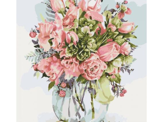 Букеты Утренняя нежность КНО 3022 Идейка картина по номерам Букеты Утренняя нежность КНО 3022 Идейка картина по номерам