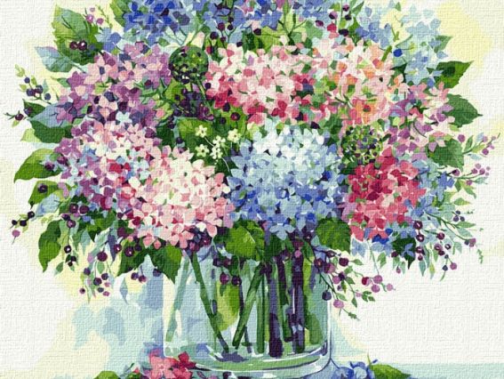 Ідейка Розпис за номерами КНО3133 Букети "Чаруючий букет"