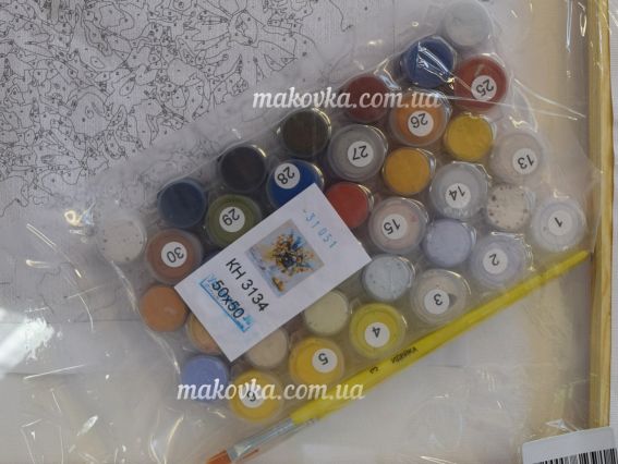 Ідейка Розпис за номерами КНО3134 Букети Липень 