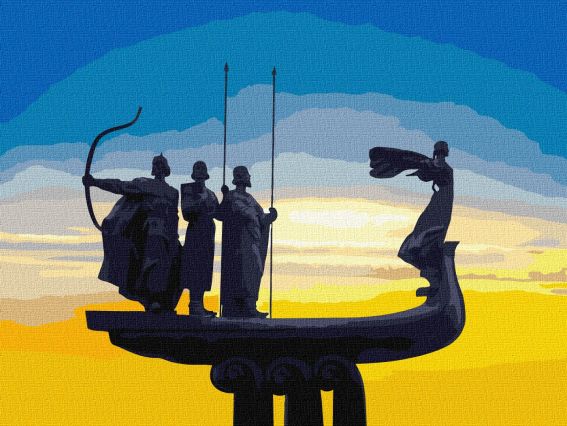 Засновники Києва KHO4863 Ідейка картини по номерах Засновники Києва KHO4863 Ідейка картини по номерах