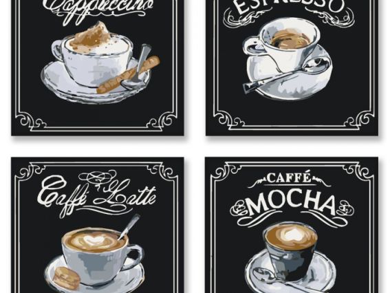 Полиптих Вкусный кофе KNP 001 Идейка картина по номерам Полиптих Вкусный кофе KNP 001 Идейка картина по номерам