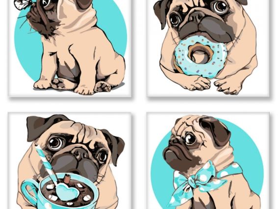 Полиптих Маленький озорник KNP005 Идейка картина по номерам Полиптих Маленький озорник KNP005 Идейка картина по номерам