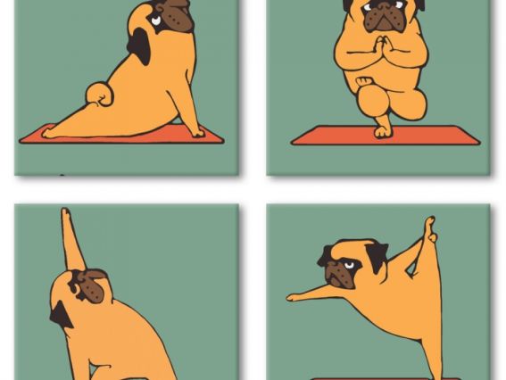 Полиптих Yoga-dog KNP012 Идейка картина по номерам Полиптих Yoga-dog KNP012 Идейка картина по номерам