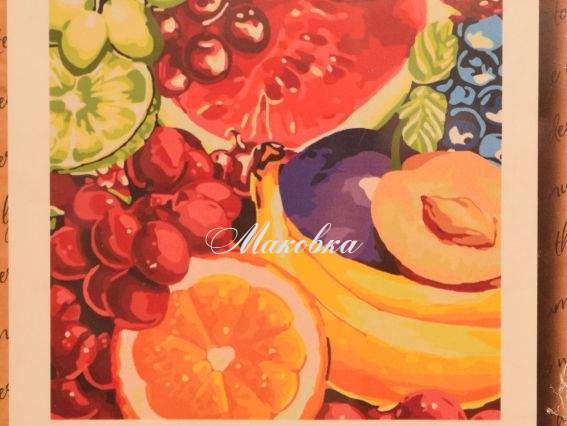 Сладкие фрукты КНО 2937 Идейка картина по номерам Сладкие фрукты КНО 2937 Идейка картина по номерам