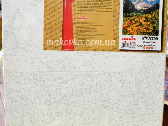 Ідейка Розпис за номерами КНО2268 Величні Альпи 40*50см, (без коробки)