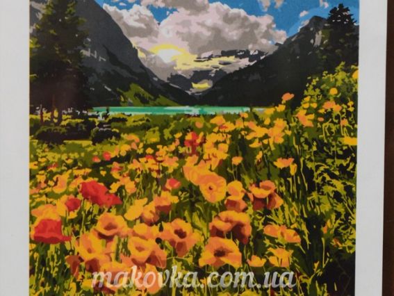 Ідейка Розпис за номерами КНО2268 Величні Альпи 40*50см, (без коробки)