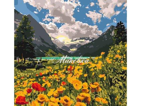 Величні Альпи КНО2268 Ідейка картина за номерами Величні Альпи КНО2268 Ідейка картина за номерами