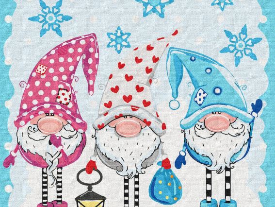 Ідейка Розпис за номерами КНО2327 Діти. Маленькі помічники (гноми)