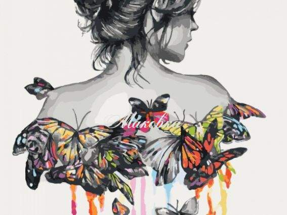 Нежность бабочки КНО2688 Идейка картина по номерам Нежность бабочки КНО2688 Идейка картина по номерам