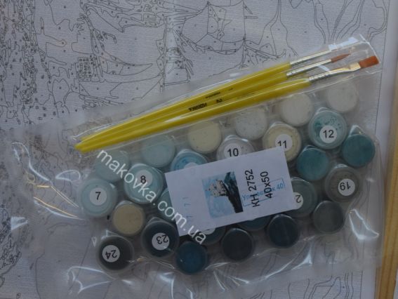 Ідейка Розпис за номерами КНО2752  Пейзаж Бурхливі хвилі 