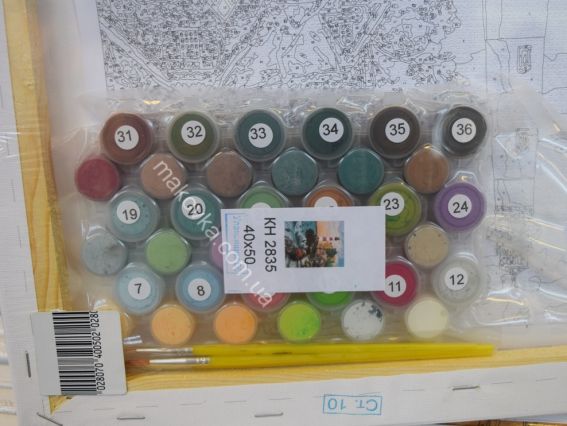 Ідейка Розпис за номерами КНО2835 Пейзаж. Будинок у маяка