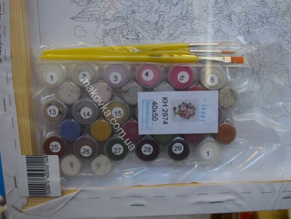 Ідейка Розпис за номерами КНО2974 Букети. Англійський букет