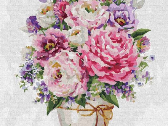 Ідейка Розпис за номерами КНО2974 Букети. Англійський букет