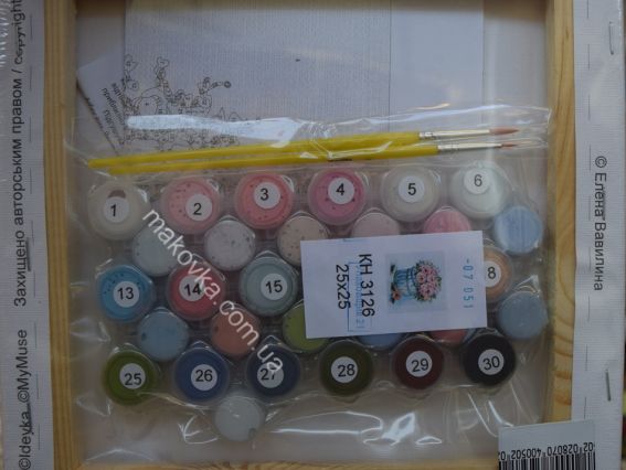 Ідейка Розпис за номерами КНО3126 Букети Букет елегантних троянд