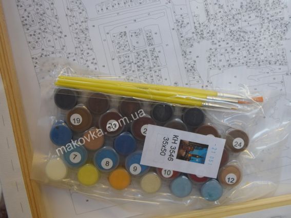 Ідейка Розпис за номерами КНО3545  Міський пейзаж. Вечірній Лондон 2