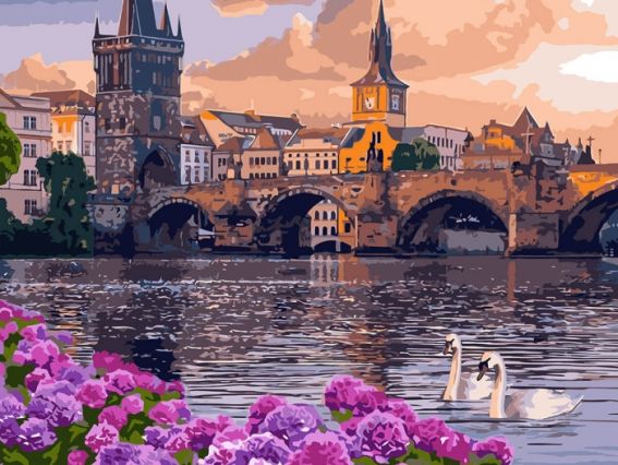 Чарующий город КНО3580 Идейка картина по номерам Чарующий город КНО3580 Идейка картина по номерам