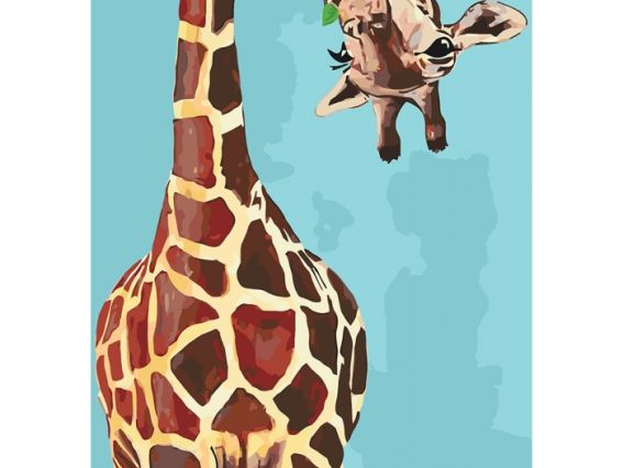 Веселый жираф КНО 4061 Идейка картина по номерам Веселый жираф КНО 4061 Идейка картина по номерам