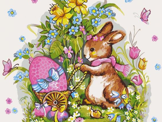 Пасхальный помощник КНО 4113 Идейка картина по номерам Пасхальный помощник КНО 4113 Идейка картина по номерам