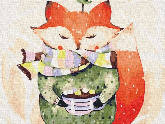 Ідейка Розпис за номерами КНО4196 Тварини. Лисичка