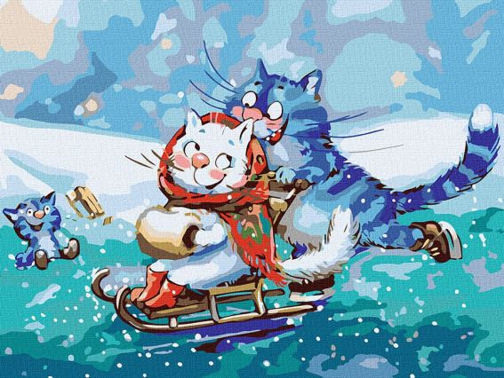 На ковзанці KHO4278 Ідейка картини по номерах На ковзанці KHO4278 Ідейка картини по номерах