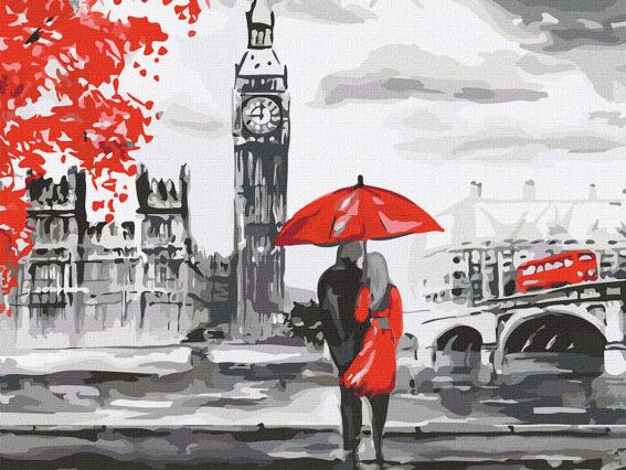 Вулицями Лондона KHO4800 Ідейка картини по номерах Вулицями Лондона KHO4800 Ідейка картини по номерах