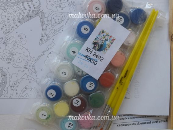 Идейка Роспись по номерам КНО2492 Птицы. Яркий павлин