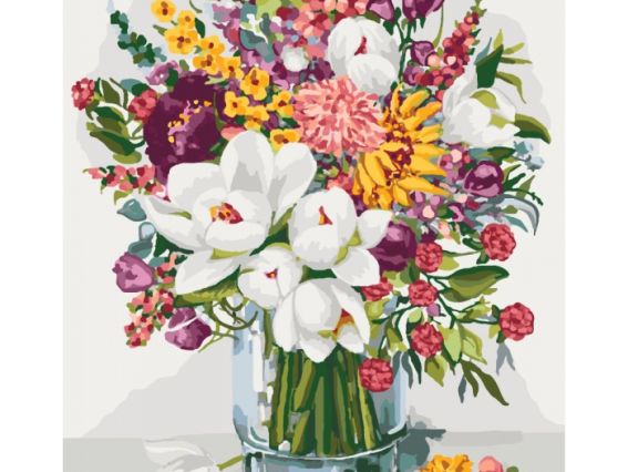 Ідейка Розпис за номерами КНО3018 Букети Аромат літа
