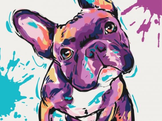 Ідейка Розпис за номерами КНО4009 Тварини. Кумедний малюк