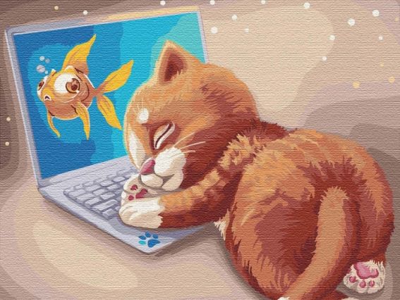 Сладкий дрема КНО4186 Идейка картина по номерам Сладкий дрема КНО4186 Идейка картина по номерам