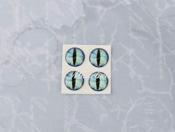 Очі дракона 8мм Блакитні, самоклейні 4 шт Очі дракона 8мм Блакитні, самоклейні 4 шт