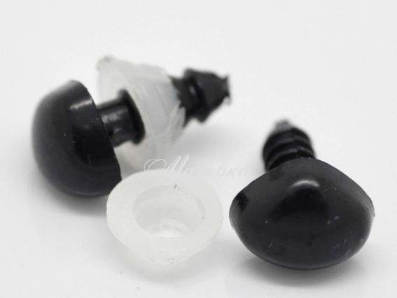 Носик для игрушек 14х10 мм треугольный, 5 шт, черный Носик для игрушек 14х10 мм треугольный, 5 шт, черный