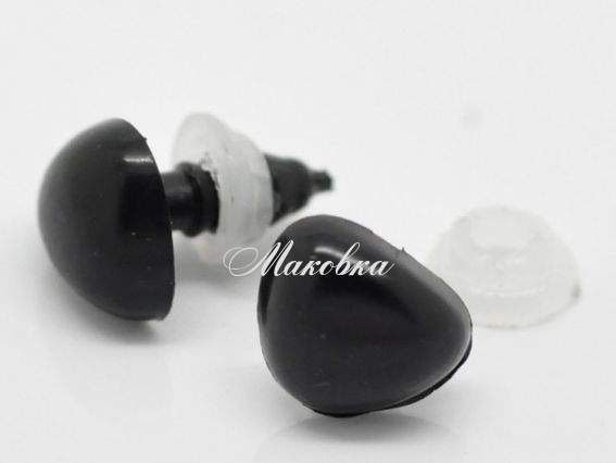 Носик для игрушек 14х11 мм треугольный, 5 шт, черный Носик для игрушек 14х11 мм треугольный, 5 шт, черный