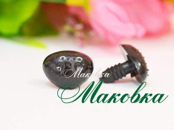 Носы для игрушек Colibry, треугольные, 8 шт, черные Носы для игрушек Colibry, треугольные, 8 шт, черные