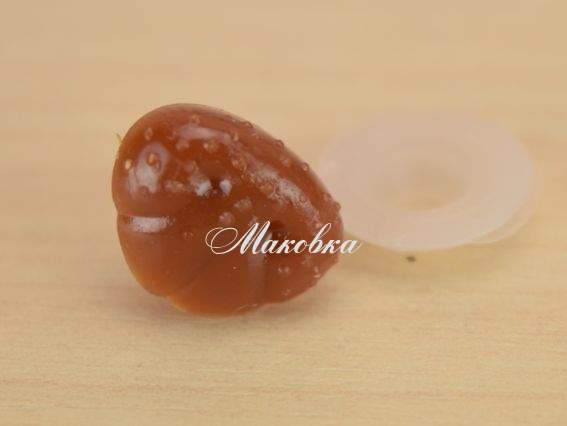 Носик для игрушек, 15х12 мм, треугольный, светло-коричневый, 1 шт Носик для игрушек, 15х12 мм, треугольный, светло-коричневый, 1 шт