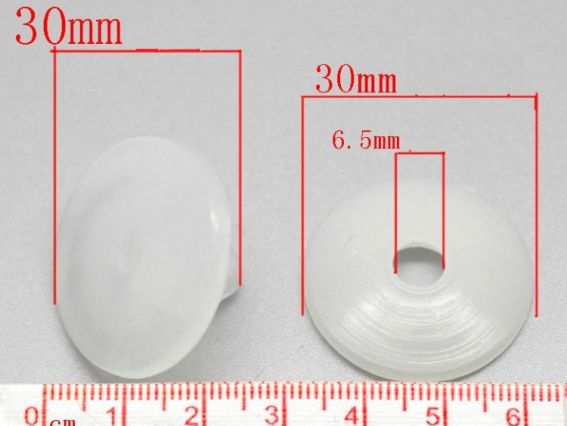 Сустав пластиковый круглый для кукол и игрушек, диаметр 30 мм, 2 пары