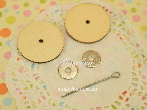 Суглоб 30 мм з О-шплинтом для ляльок та іграшок, 1 комплект Суглоб 30 мм з О-шплинтом для ляльок та іграшок, 1 комплект