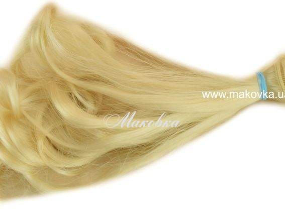 Волосы для куклы ЛОКОНЫ пепельный блонд, длина 15 см №07