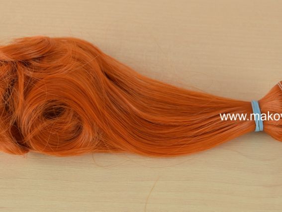 Волосы для куклы ЛОКОНЫ ярко-рыжие, длина 15 см №05 Волосы для куклы ЛОКОНЫ ярко-рыжие, длина 15 см №05