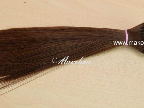 Волосся для ляльки ПРЯМІ темно-коричневі, довжина 15 см №28 Волосся для ляльки ПРЯМІ темно-коричневі, довжина 15 см №28