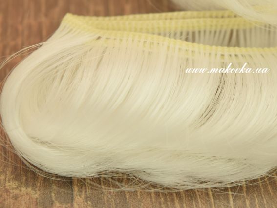 Лялькові волосся КОРОТКІ білі, 3,5 см / 80-90см, 570420, №20