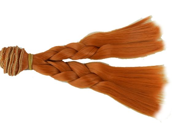 Волосы для куклы КОСИЧКА медно-рыжие №13, длина 15 см №13 Волосы для куклы КОСИЧКА медно-рыжие №13, длина 15 см №13