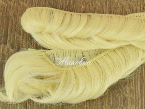 Волосы для куклы КОРОТКИЕ Светло кремовые, длина 3,5 см, 80-90 см №29 Волосы для куклы КОРОТКИЕ Светло кремовые, длина 3,5 см, 80-90 см №29