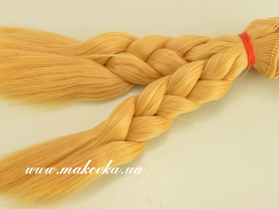 Волосы для куклы КОСИЧКА пшеничный, длина 15 см №19 Волосы для куклы КОСИЧКА пшеничный, длина 15 см №19