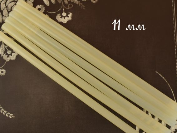 Палички білого клею для клейовий пістолета, 11 мм