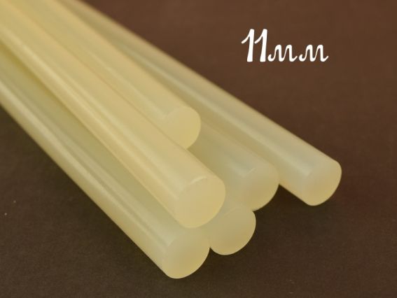 Клей белый для клеевого пистолета, 11 мм (толстый)