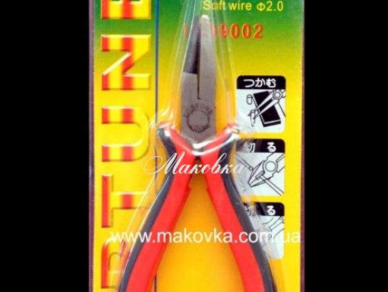 Круглогубцы Fortune, носик с пазом, железо Круглогубцы Fortune, носик с пазом, железо