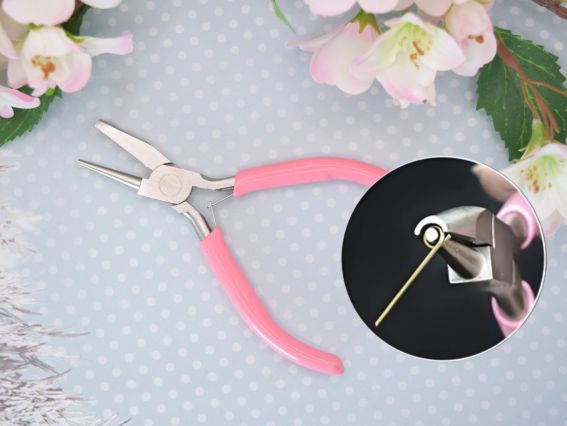 Круглогубцы с пазом, железные 12см