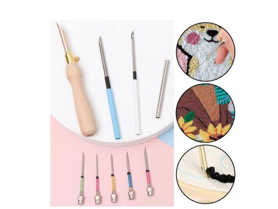 Набір для килимової техніки , ручка та 9 насадок